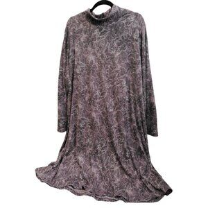 ✨50% Off Bundles 3+✨NWOT Avenue Plus Sz Mock Neck Long Sleeve Dress Floral 26/28
